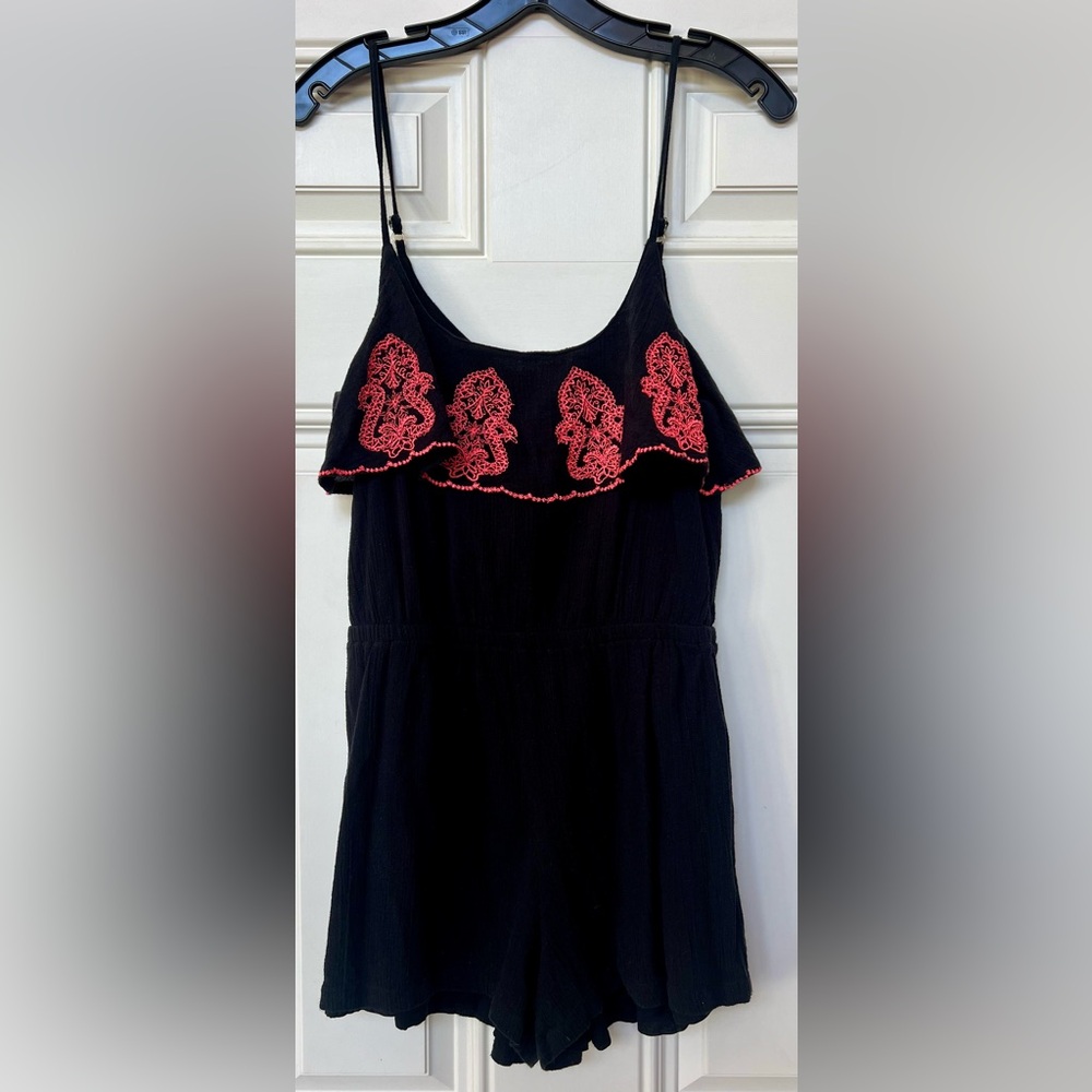 Embroidered romper